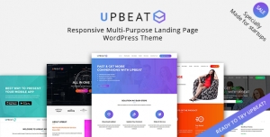 Upbeat Responsive Multi-Purpose Landing Page WordPress Theme